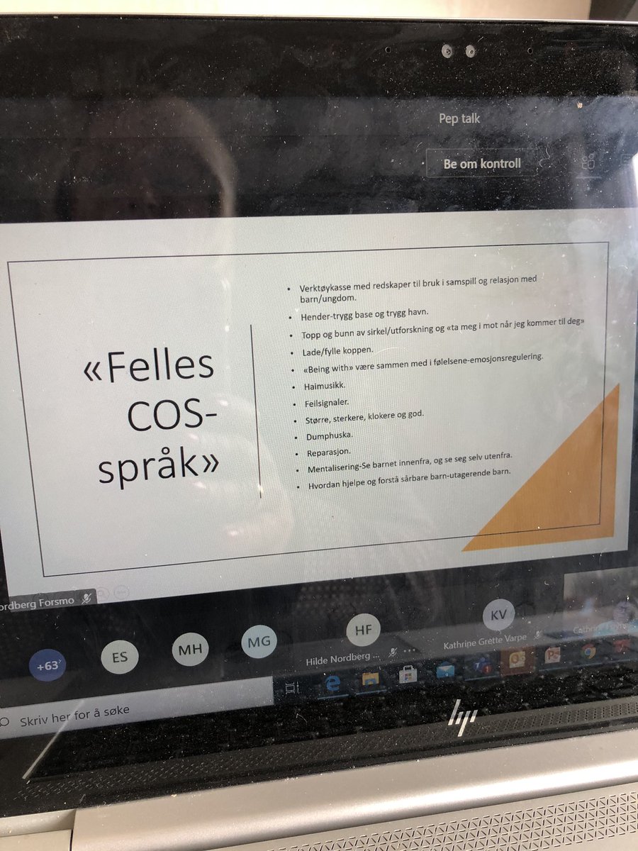 Fin morgenstund med PEP TALK og COS-C for alle ansatte i oppvekst i Færder kommune #cos #peptalk #circleofsecurity #circleofsecurityintheclassroom