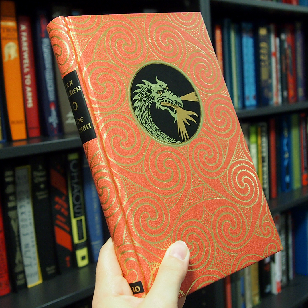 foliosociety's tweet image. The Hobbit was first published 83 years ago today! Tolkien's classic story of Bilbo Baggins going on an adventure still enthralls readers. This Folio edition features a blocked gold cover, map endpapers and 19 black and white illustrations by Eric Fraser. foliosociety.com/the-hobbit.html