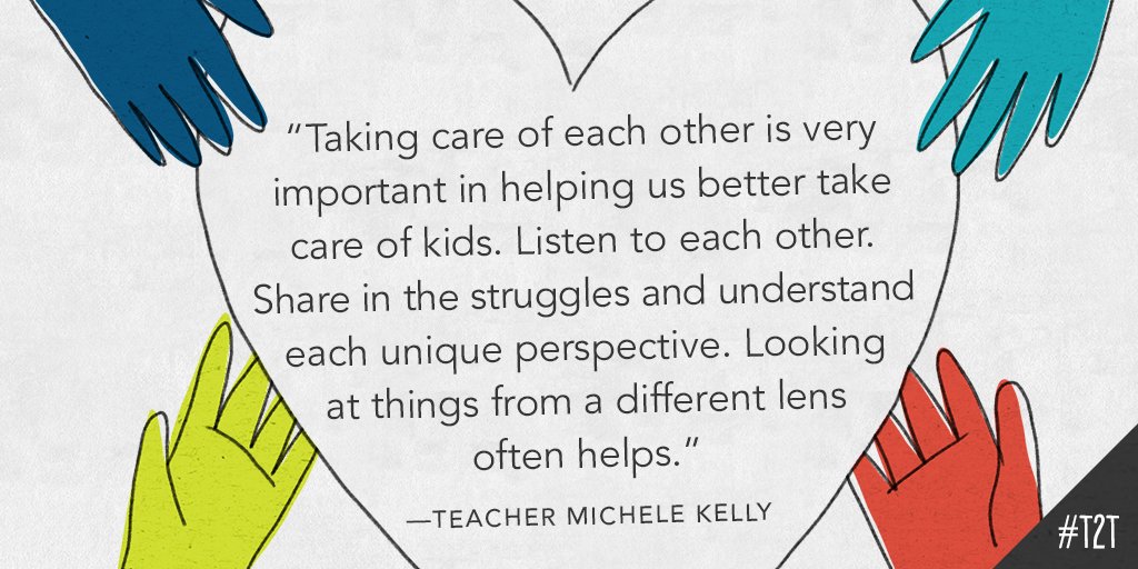 teacher2teacher's tweet photo. How do you take care of the relationships that make up your school community? (Inspiration via T @michelelkelly) #tlap #TeacherTwitter https://t.co/pcdE1PhaDR