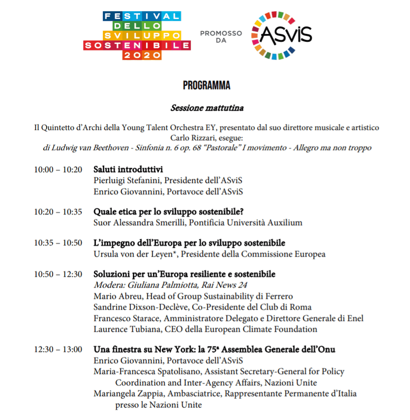 ASviSItalia's tweet photo. Domani al via il #FestivalSviluppoSostenibile con l'evento "Dalla crisi alla ripresa: trasformare l’Europa e l’Italia nel segno dello sviluppo sostenibile", occasione per approfondire i temi collegati alla ripresa a livello europeo e nazionale. 

Info: https://t.co/702f45Oaya https://t.co/WYGAQNr0l0