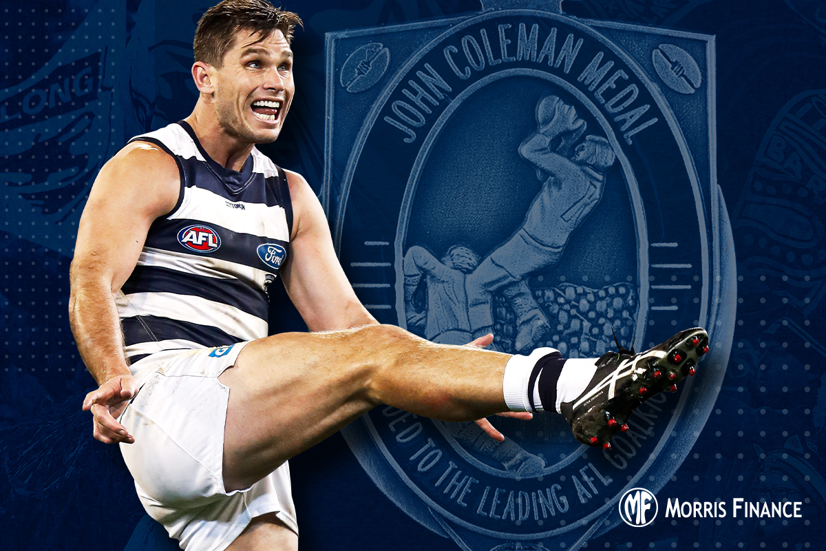 Thomas 'John' Hawkins 🏅 Our first Coleman Medallist since Gary Ablett Snr.

#GeelongStrong <a href="/MorrisFinance/">Morris</a>