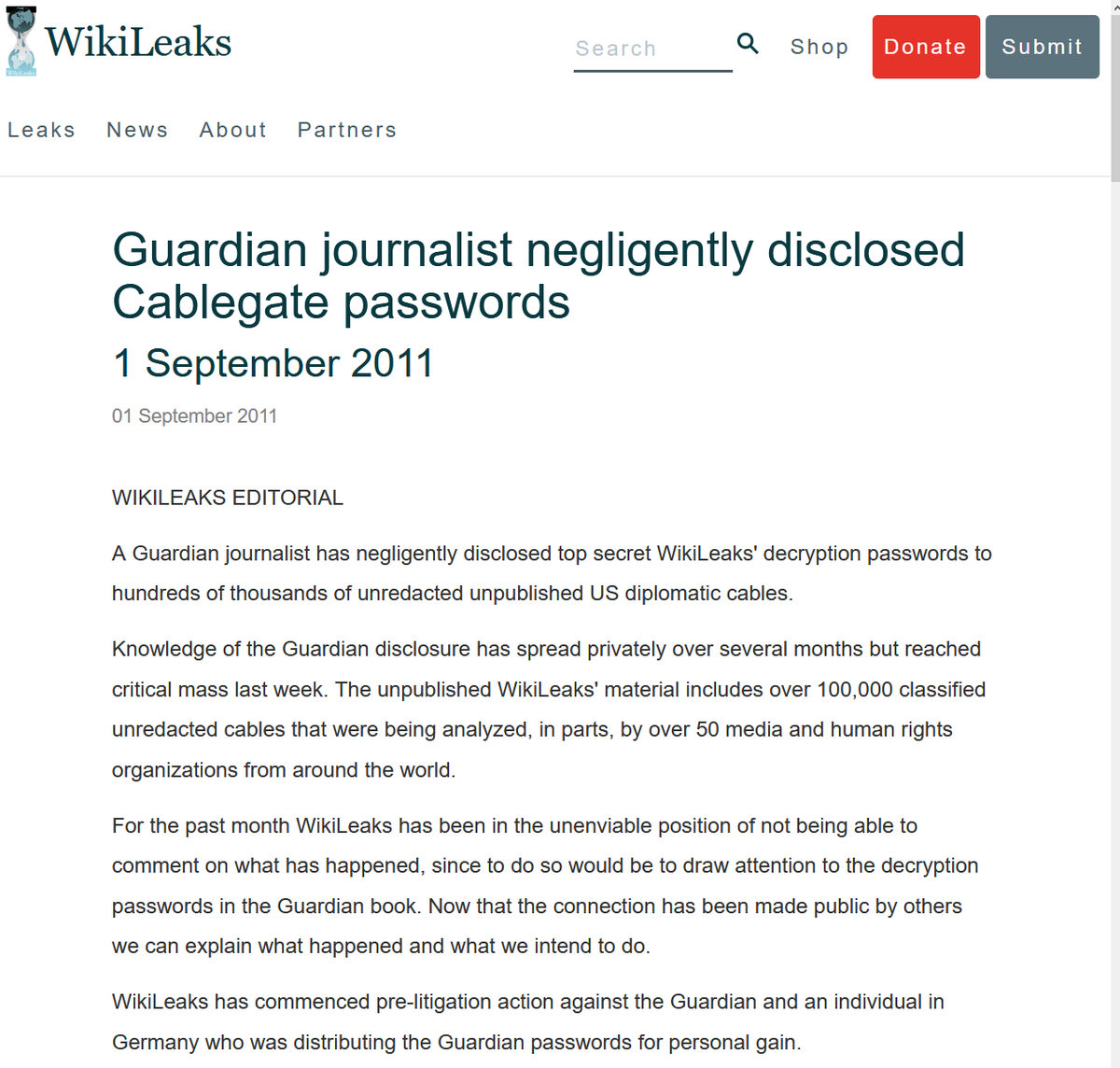 Prosecution still trying to blame  @wikileaks and  #Assange for having a more accessible/searchable format of the leaks and also "amplifying" the story, thus making it allegedly 'more visible'. Wikileaks replaced the password with XXXX's in editorial.