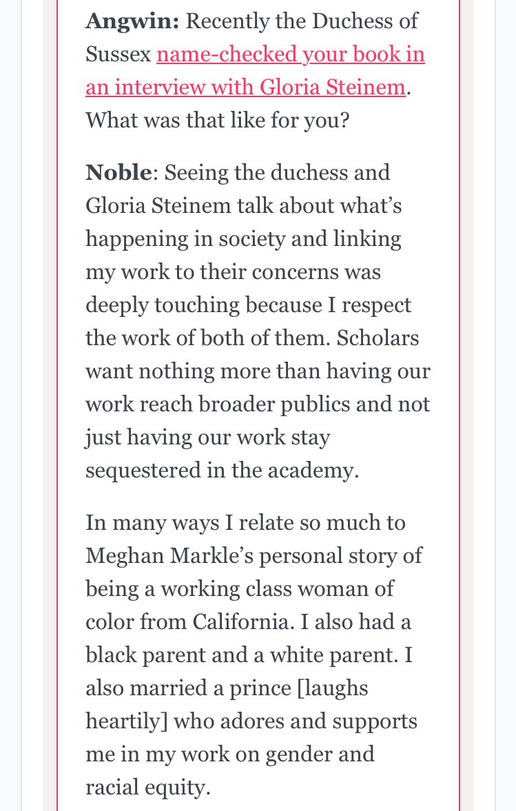 MagaliDMathias's tweet image. Reminds sweet. If u haven’t read #AlgorithmsofOppression yet 
#SafiyaNoble #MeghanxGloria