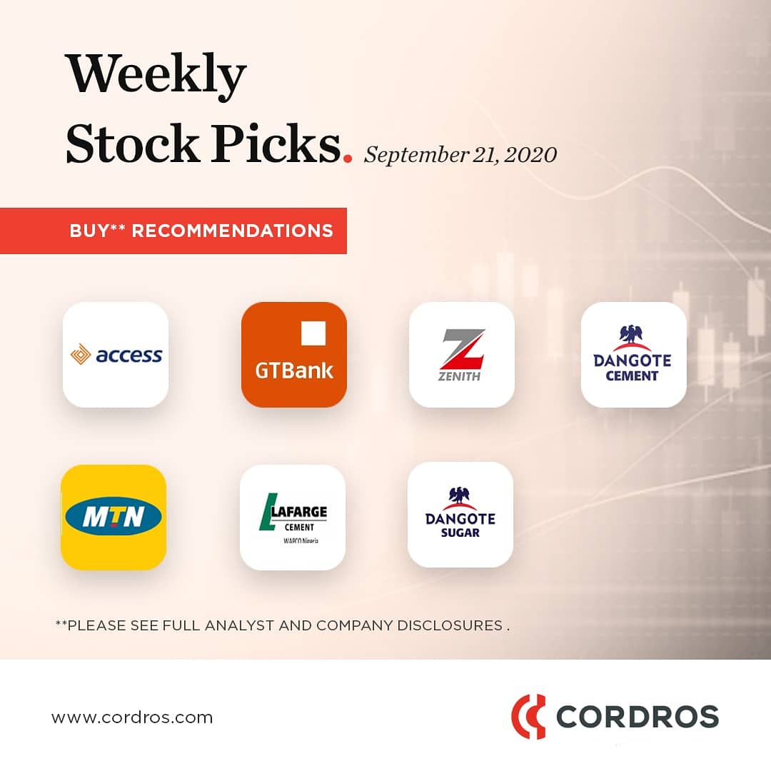 Stock picks for the new week.

#stockstowatch
#investwithcordros