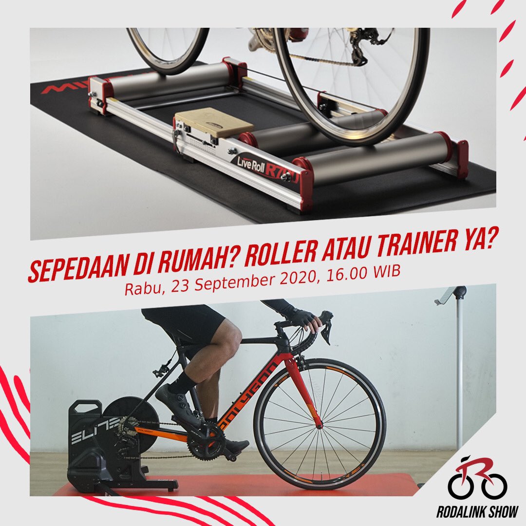 Rodalink_Ind's tweet photo. Tonton Rodalink Show 'Sepedaan di rumah? Roller atau trainer yah?' hanya di IG live Rodalink Indonesia, Rabu 23 September 2020 pukul 16.00.
#RodalinkShow
#rodalink
#ridewithrodalink
#rodalinkindonesia https://t.co/nL5JhzdxWx