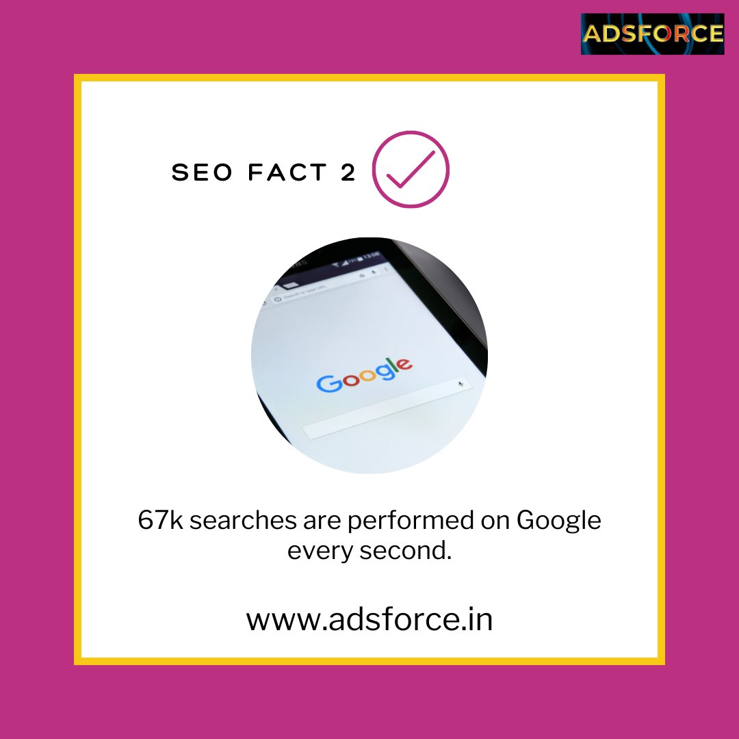 Adsforce1's tweet photo. SEO Fact no. 2 💯

#SEO #searchengineoptimization #Facts #FactsMatter #mondaythoughts #MondayMotivation #DigitalMarketing #DigitalIndia #marketing #smallbusiness #business #Entrepreneurship #entrepreneur #startups #StartUpIndia #startuplife #Google #adsforce https://t.co/6RcutIIcob