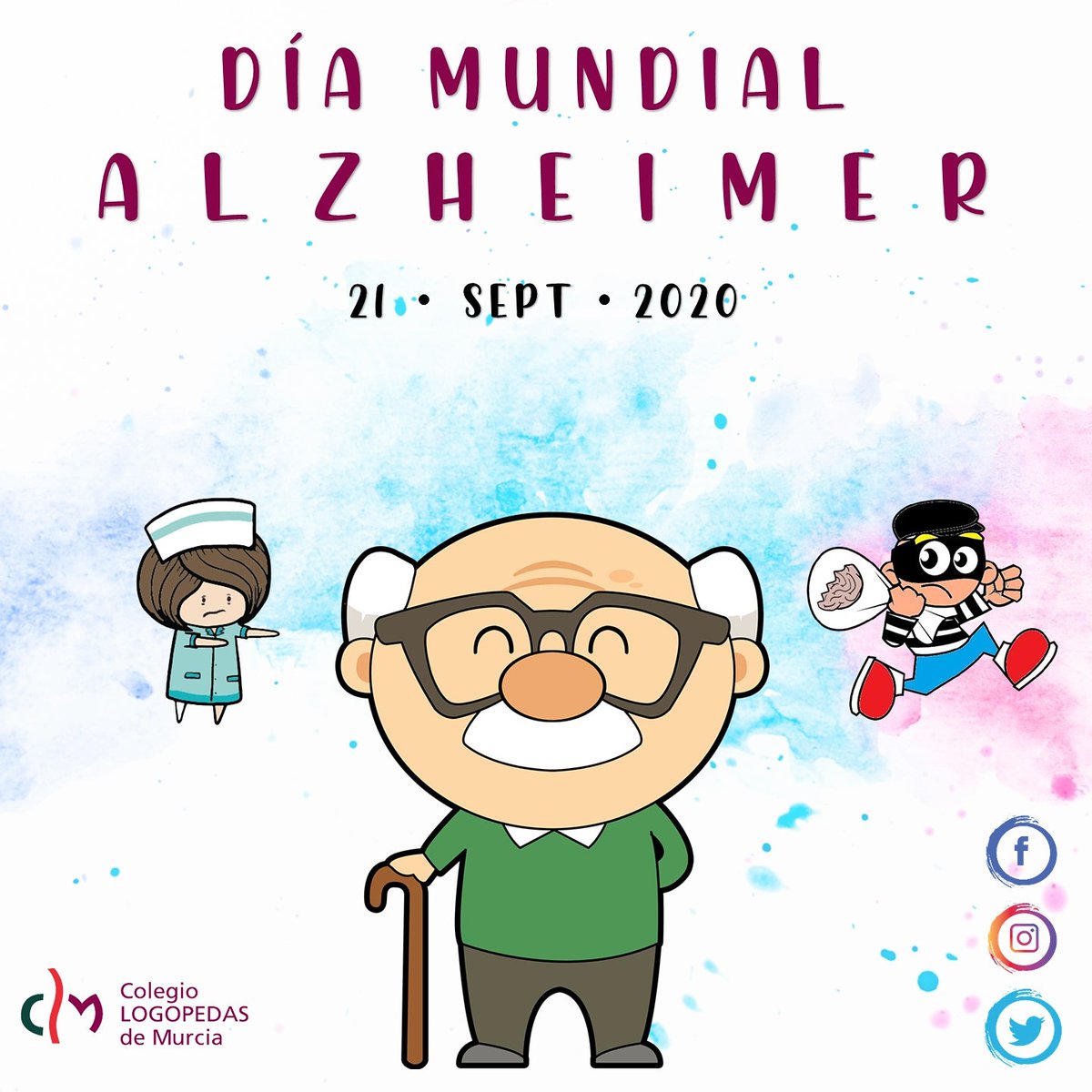 🧠 Día Mundial del Alzheimer 🧠

📚Es una demencia primaria degenerativa y progresiva, que va evoluciona a lo largo de los años.

📍El objetivo principal del logopeda es retrasar al máximo la perdida de la capacidad comunicativa de las personas con este tipo de demencia.