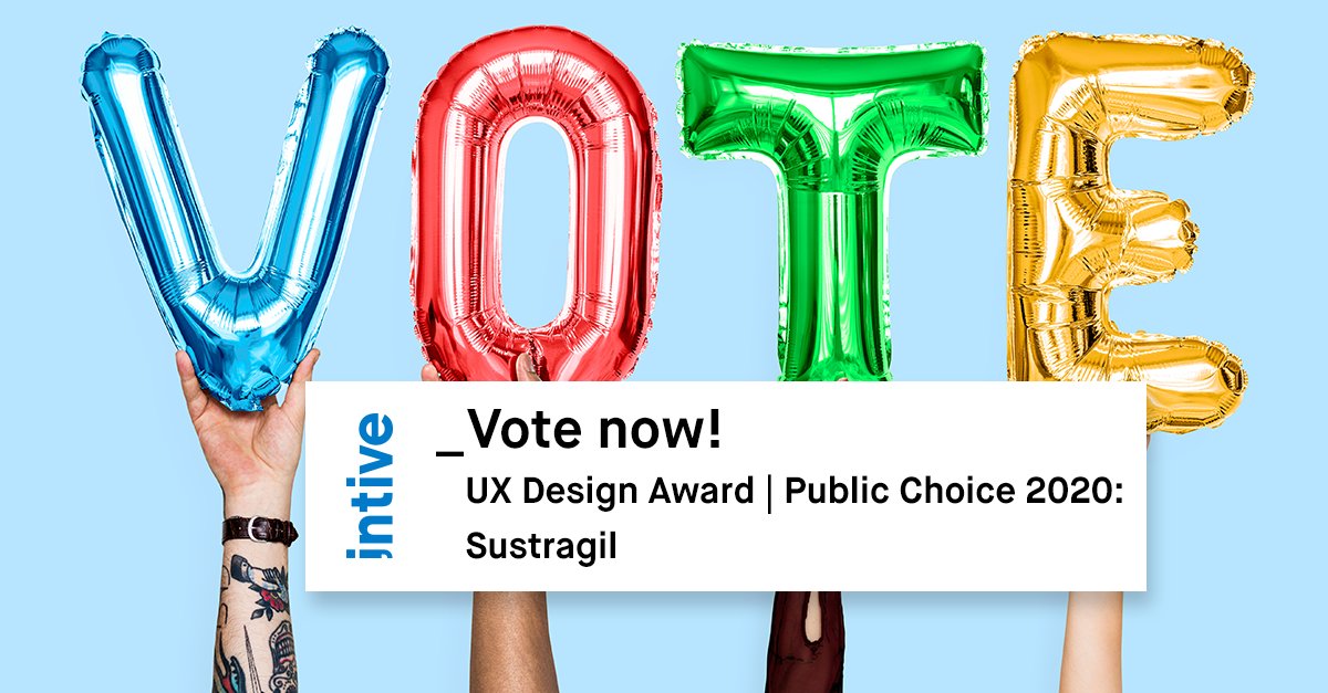 intive's tweet photo. Public voting for the #UXDesignAward ends this week! Co-created by @BASF's @chemovator and #intive, @sustragil app is eligible for the #UXDA20 #AudienceAward! #Sustragil helps users keep chemical formulations current, complete and legally valid. Vote now: https://t.co/2DQ35mWjZ5 https://t.co/wZXf5lWyls