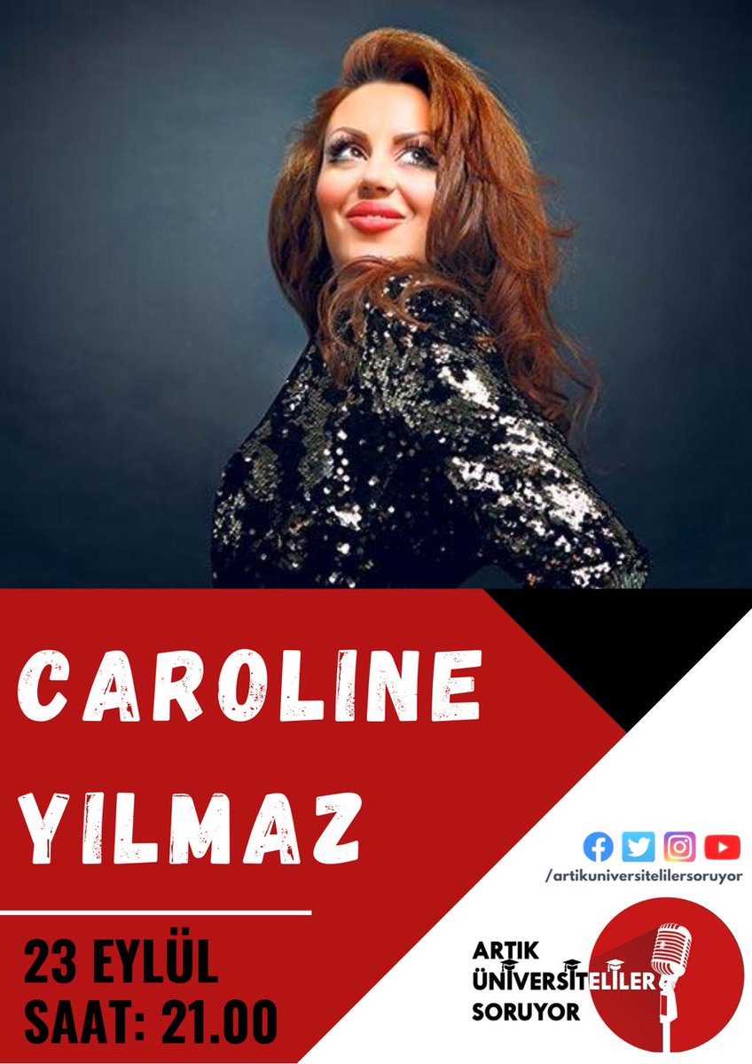 Artık Üniversiteliler Soruyor (@artikunisoruyor) on Twitter photo Bir sonraki konuğumuz Grande Media Group Yönetim Kurulu Başkanı. Ünlü yapımcı,Sunucu ve Sanatçı Sn. <a href="/carolineyilmazz/">Caroline Yılmaz Fan</a> ...
Sorularınızı bekliyoruz...
<a href="/carolineyilmazz/">Caroline Yılmaz Fan</a> Bir sonraki konuğumuz Grande Media Group Yönetim Kurulu Başkanı. Ünlü yapımcı,Sunucu ve Sanatçı Sn. <a href="/carolineyilmazz/">Caroline Yılmaz Fan</a> ...
Sorularınızı bekliyoruz...
<a href="/carolineyilmazz/">Caroline Yılmaz Fan</a>