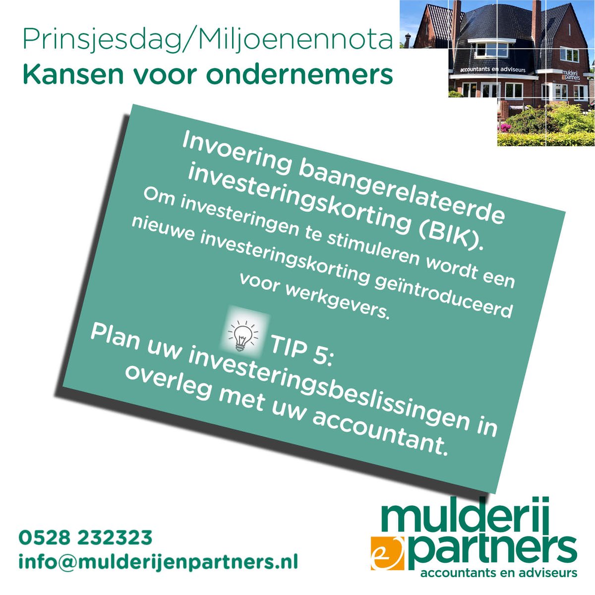 𝕋𝕚𝕡 𝟝⁣!
Lees meer over de fiscale voorstellen en wijzigingen:
mulderijenpartners.nl/special-miljoe…
