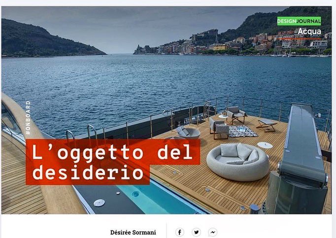 INTERNIMagazine's tweet photo. Questa settimana su #InterniDesignJournal parliamo di #Acqua. On line lo speciale Interni #OnBoard https://t.co/l7ITF5WDn1 https://t.co/NyKOTZceIa