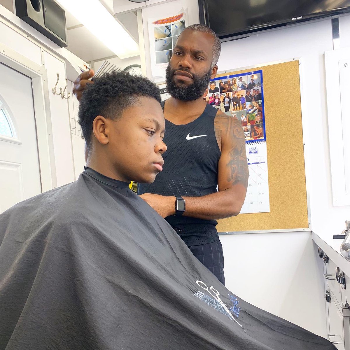 My Happy Place #setlife 
...
Thank you <a href="/brianbadiehair/">Brian B Badie</a> &amp; Sincere <a href="/directorscutinc/">Director’s Cut, Inc.</a> for hookin me up for BoBo #lovecraftcountry ✊🏾💈💯
Episode 6 tonight <a href="/lovecrafthbo/">Lovecraft Country</a> 
#bobo #lovecraftcountry #hbo #actor #hairstylists #jordanpeele #mishagreene #hairanndmakeup ##rhyanhill