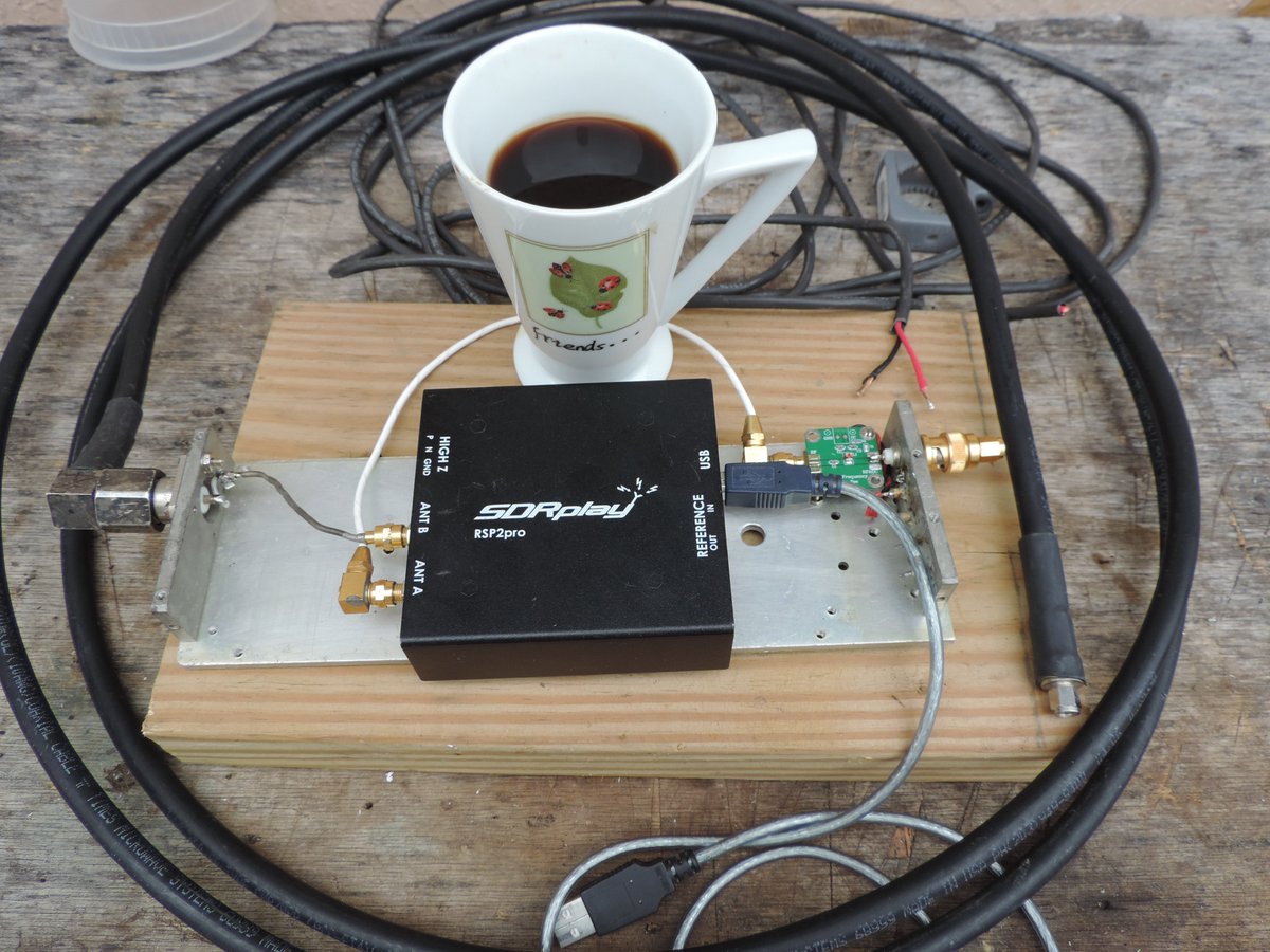 fearlesslyloyal's tweet image. #SatcomNorm @SDRPlay This is the &apos;ruggedized&apos; version of the #RSP2Pro works..I added A ext Bias T to the other port. I guess it is now time to upgrade to a later model of theirs. This was one of those laying in wait for which ever pass/orbit with some modicom of a HRPT signature