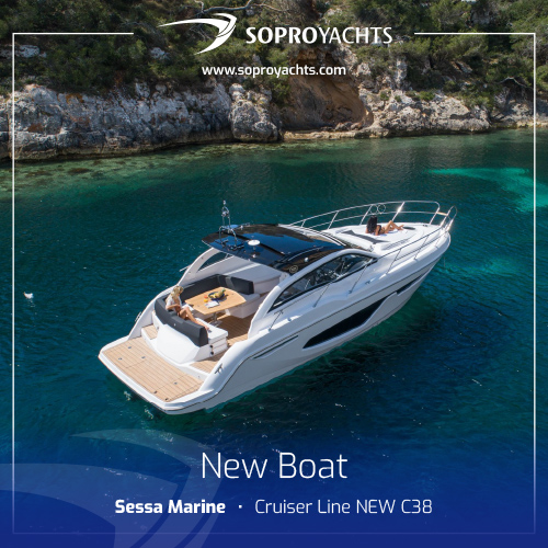 Soproyachts's tweet photo. @Sessa Marine  Cruiser Line C38 - an icon of style and comfort 😍 

Find out more: https://t.co/fzGGgtoI8i 

#sessamarine #soproyachts #yacht #boat #style #design #luxuryboats #lifestyle #luxurylifestyle https://t.co/tv0oxzUtSb