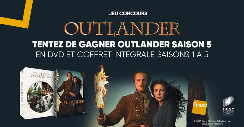 Fnac's tweet photo. JEU CONCOURS 🎉| OUTLANDER saison 5 est enfin disponible en DVD et Blu-ray 😍 ! Pour l'occasion, tentez de gagner des DVD, Blu-ray et coffrets de la série ! Pour participer : RT + Like @Fnac . Bonne chance 🍀😏 https://t.co/il8oLwLY6w https://t.co/oAH7VzSREZ