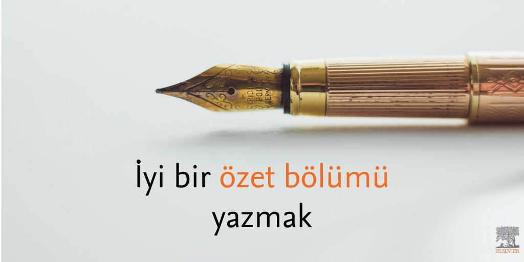 #Akademik makalelerde ilk okunan kısım şüphesiz #özet bölümüdür. Bu nedenle, iyi bir özete sahip olmak çok önemlidir. #ScienceDirect üzerinden okuyabileceğiniz bu makale daha iyi bir özet bölümü yazmanıza yardımcı olabilir. l8r.it/kffi
#elsevierturkiye
