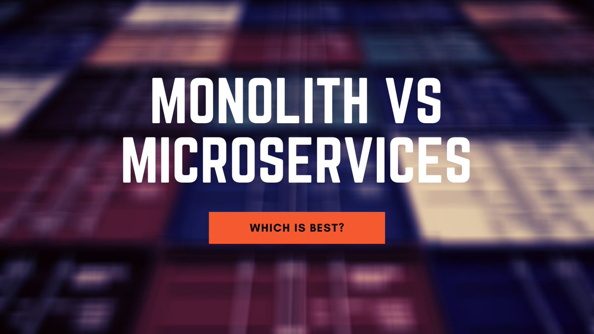 Monolith vs Microservices... which is best?The answer is... it depends! Follow the thread to know a little more about application architectural models and find out which one is for you.
