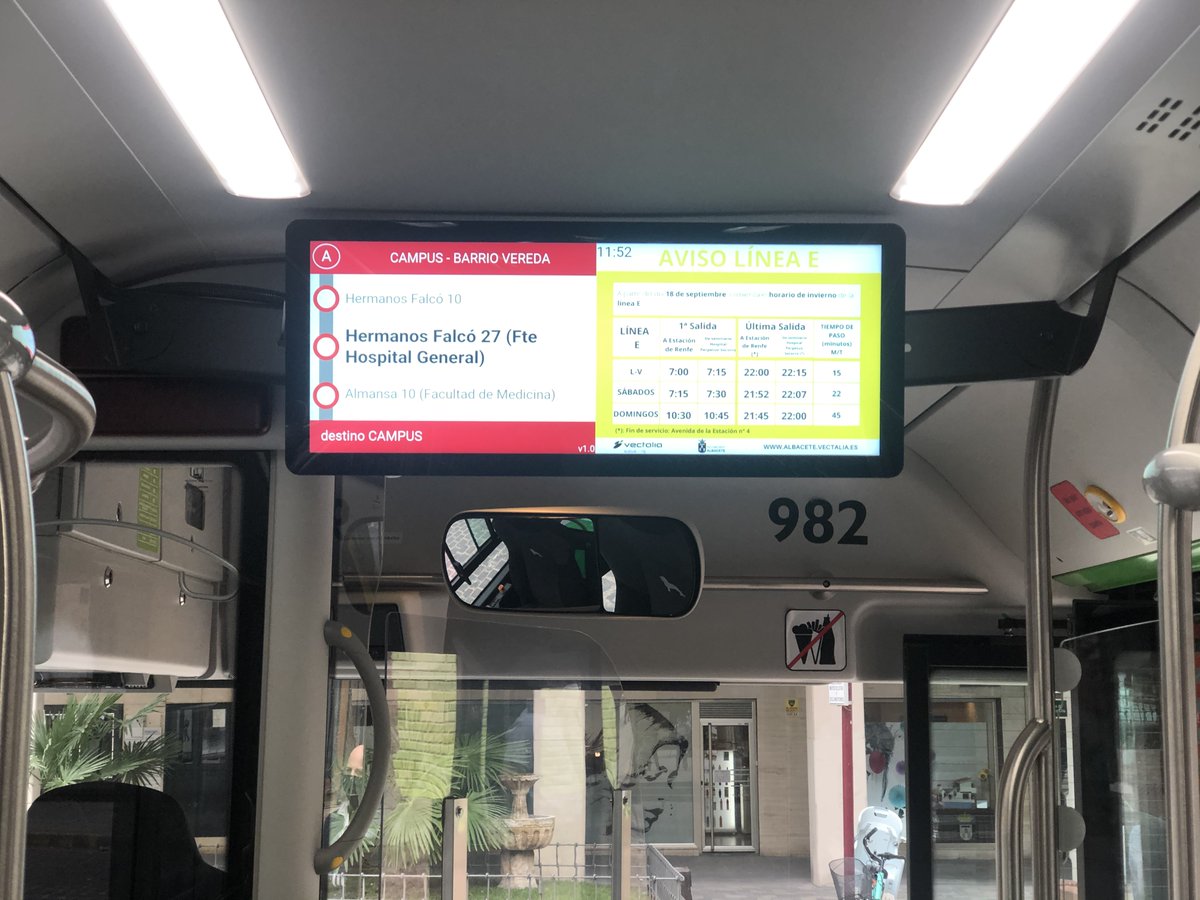 inetum_es's tweet photo. ¡Seguimos con buenas noticias en el sector #transporte! Inaugurado en #Albacete el Sistema de información y #wifi al usuario para el transporte urbano de autobuses.
@AytoAlbacete @vectalia
#livemobility #tecnología
@iecisa @gfi_world https://t.co/xCdVzIkMMW
