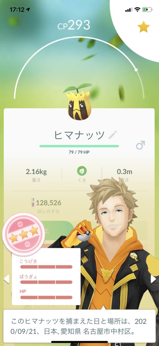 ポラリス ポケモンgo ヒマナッツ個体値100get キマワリに進化させました ポケモンgo 個体値100 ヒマナッツ キマワリ