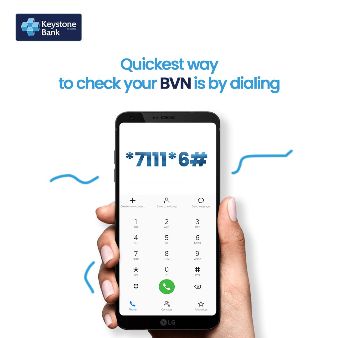 keystonebankng's tweet photo. It’s easier and quicker to #UseKeystone7111 to check your BVN than any other means.
#KeystoneMobileBanking #WeGrowTogether https://t.co/imFJR2QayS
