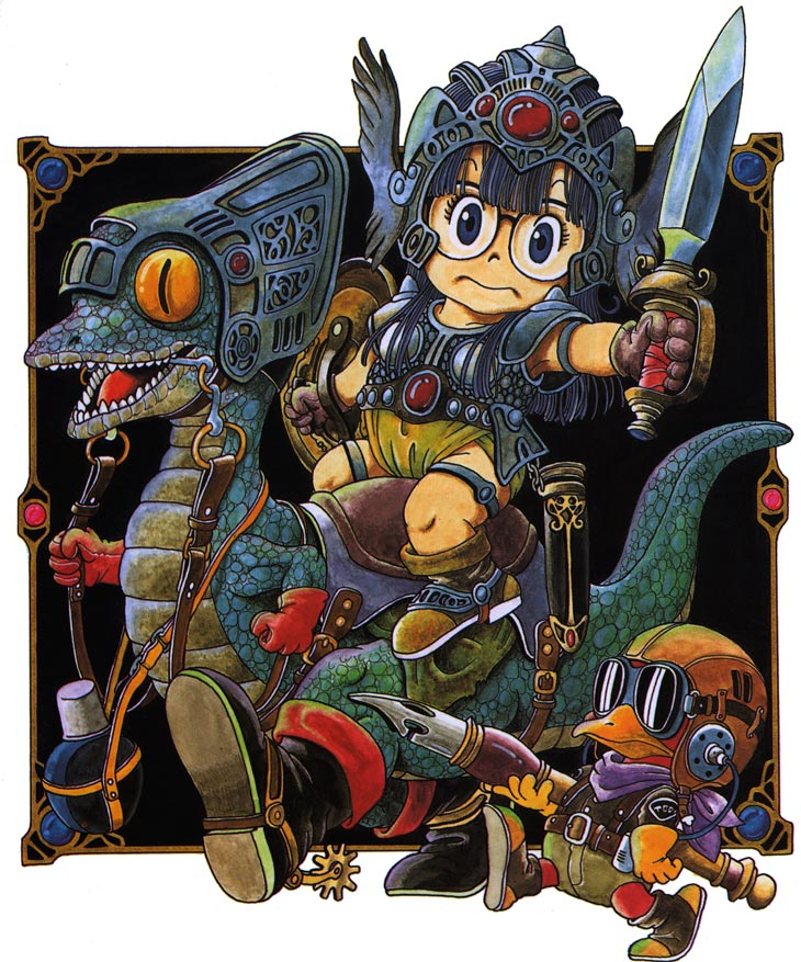 さめ 9章済 على تويتر ドラクエのなんか知らんけどいるロボット連中 鳥山明のメカ だけでなんか許されてる 近代文明と恐竜を同居させる天才すぎる