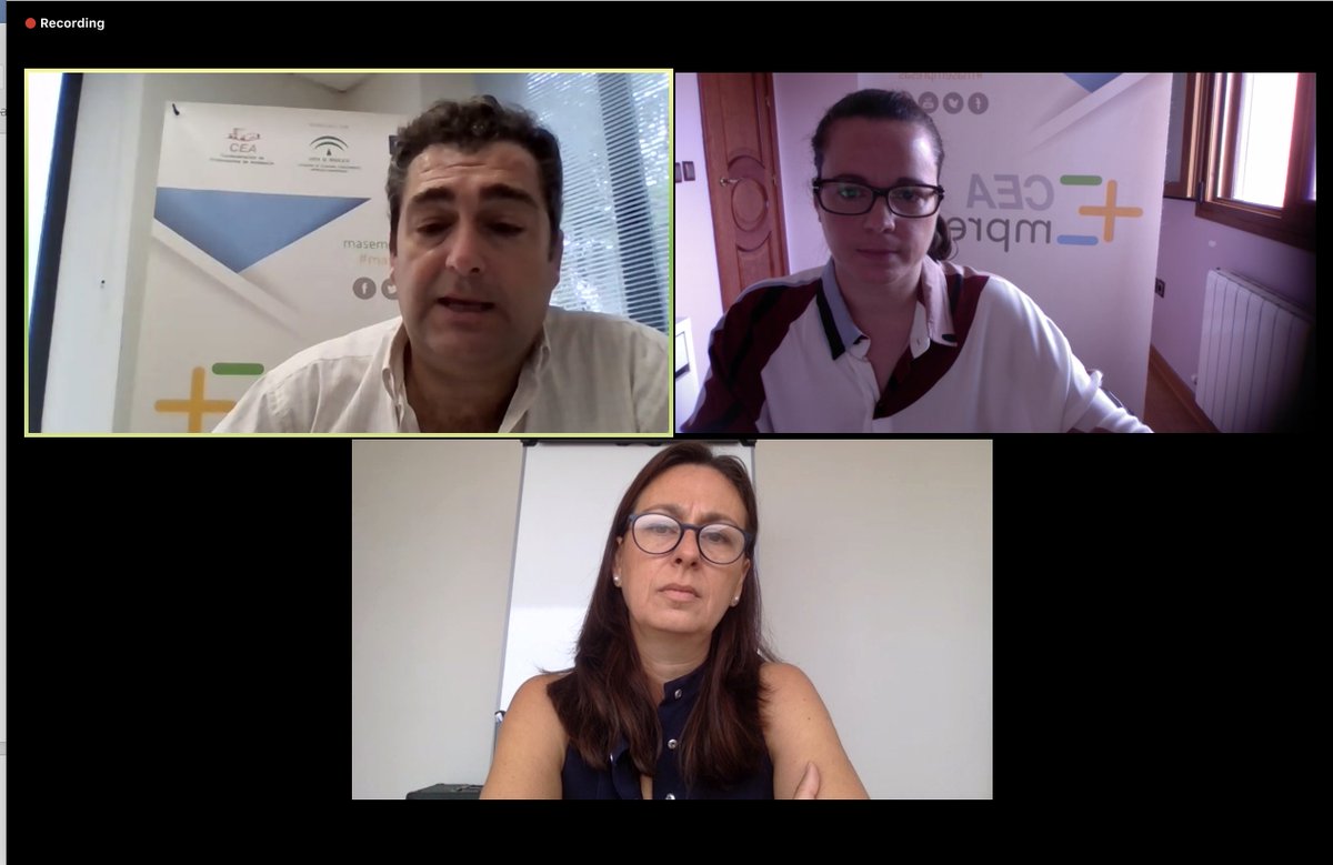 CGE_Granada's tweet photo. Ya ha comenzado nuestro segundo Networking Empresarial Virtual. Antes de dar paso a las presentaciones y a los encuentro bilaterales, Nuria Martínez Chicón, de @ZaharenaCo, nos habla sobre Agile Coach.
#MasEmpresas #NetworkingCGE https://t.co/JuTbFdCbZc