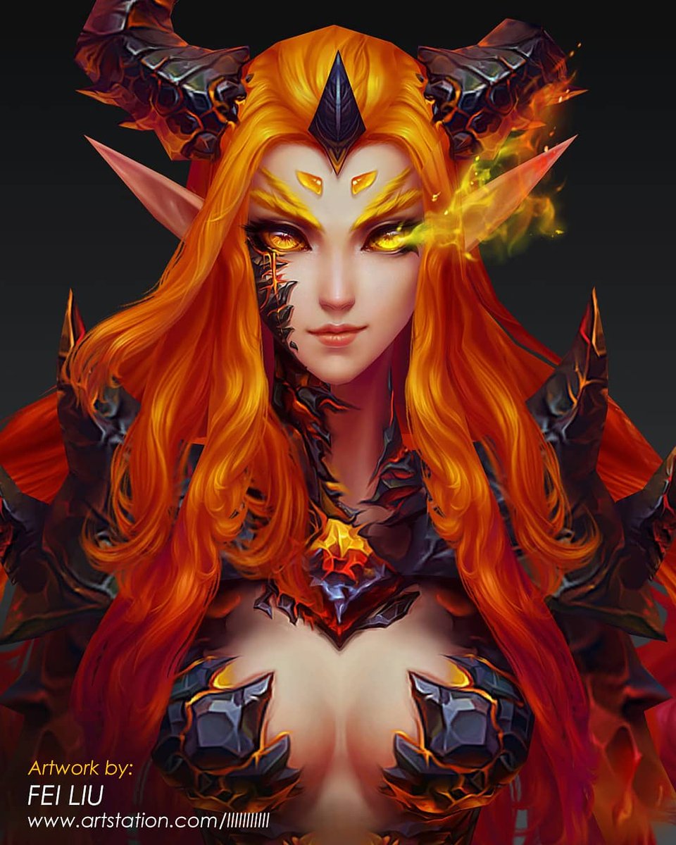 🔥 #WorldofWarcraft Black Campaign would be more interesting if #Deathwing would have a daughter! 🔥  
 
Awesome #character design by the talented #3D artist! 
 
🏆 #Artist Credit: Fei Liu 
🎨 Artstation Link: artstation.com/lllllllllll 
 
🥇 Selected by: <a href="/goldboost_/">goldboost - WoW / WoW Classic Pro Boosting Service</a>