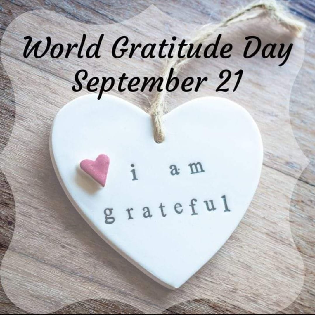 In good times and in bad, be grateful for what you have! Appreciate life from the smallest detail to your finest glory moment and everything in between 💕 #WorldGratitudeDay