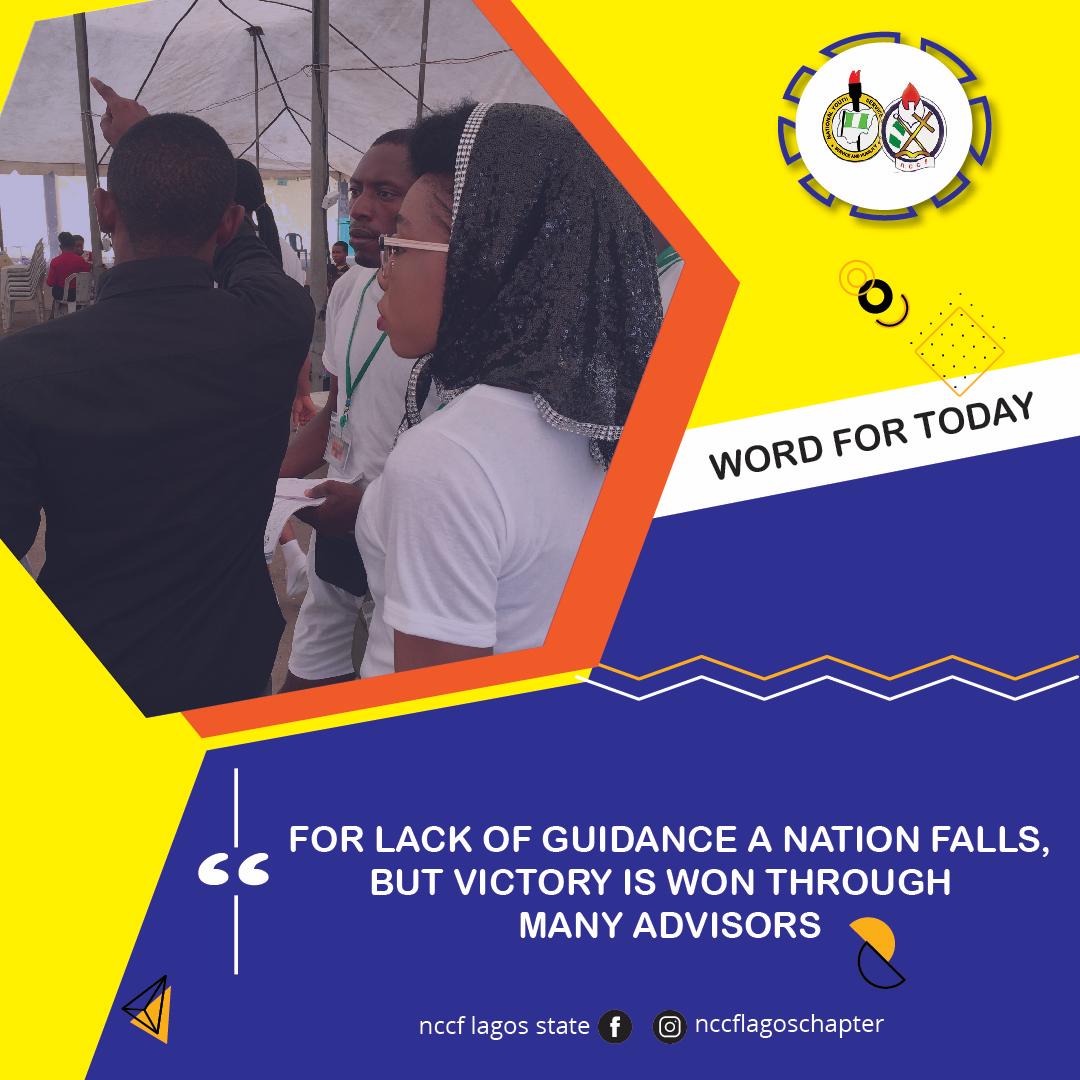 NCCFLAGOS's tweet image. In all thy getting, get thee guidance and advisors.
#NccfLagos