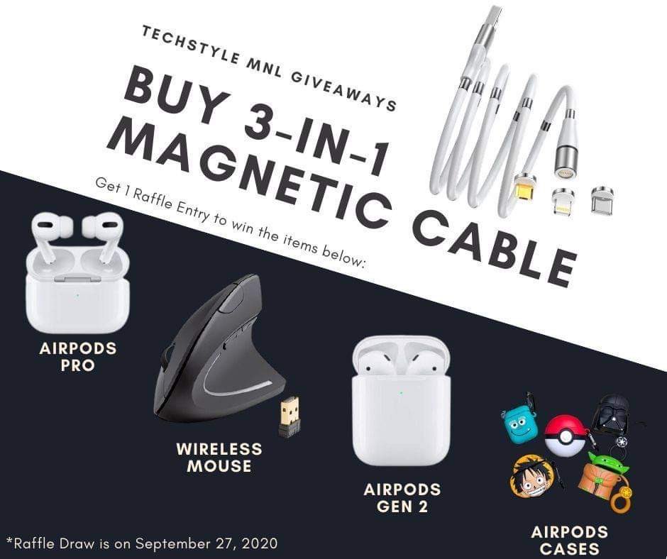 MicuChicu's tweet photo. You still have a chance to win BIG PRIZES!
DM if you want to participate in the raffle draw!

As of today, there are still 36 SLOTS LEFT!
Raffle Draw is on September 27, 2020!

#OnlineBusiness #Airpods #WirelessMouse #AirpodsPro #Pinoy https://t.co/q1fl0iAFlO