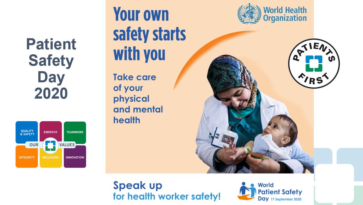 LouisaConlon's tweet photo. Delighted to have had the opportunity to present to #ClevelandClinicLondon caregivers on #WHO #PatientSafetyDay last week. With the theme of 'Health Worker Safety: A Priority for Patient Safety', it was fantastic to direct colleagues to resources to optimise our #wellbeing. https://t.co/32UxETHAOs