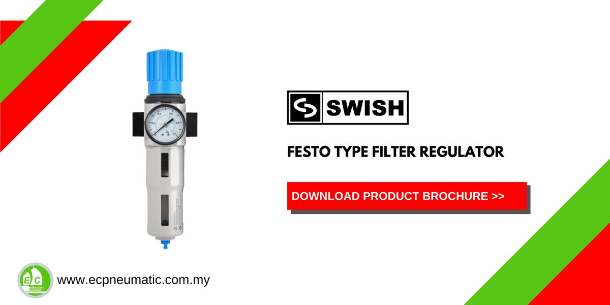 ECpneumatic's tweet image. [PRODUCT KNOWLEDGE] Filter Regulator are easy-to-install and it provide the exact pressure control to optimize pump performance and efficiency. ecpneumatic.com.my/german-festo-f…

#ECPneumatic #PneumaticMalaysia #FilterRegulator
