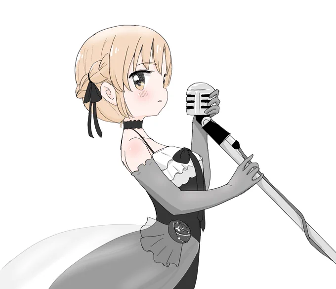 作業配信観ながら #描いたよクレアさん 