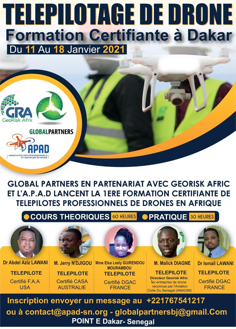 Formation des telepilotes de drone