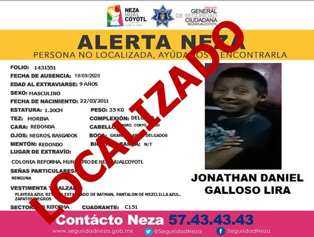 AlertaNeza's tweet photo. #AlertaNeza agradecemos el apoyo brindado #JonathanDaniel ya fue #Localizado https://t.co/2cW2ncAmGr