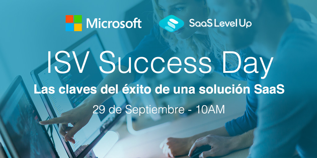 El Próximo 29 de Septiembre a partir de las 10am te esperamos de manera online en el ISV Success Day para conocer las claves del éxito de una solución SaaS tanto a nivel de negocio como tecnológico.  ms.spr.ly/6047TQHlP  #ISV #saaslevelup #SaaS #microsoft #techdata #software