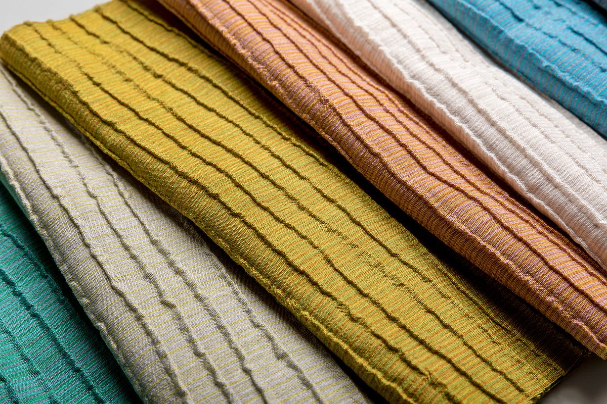 Vescom's tweet photo. Curtain fabric Naltar has been updated for today and transformed into more colourful, lively and expressive shades. Naltar is a double weave with a vertical organic 3D rib structure. Available in 16 tonal shades. Request a free sample here: https://t.co/5BNshDY1Sr https://t.co/zyyhhoyBIQ