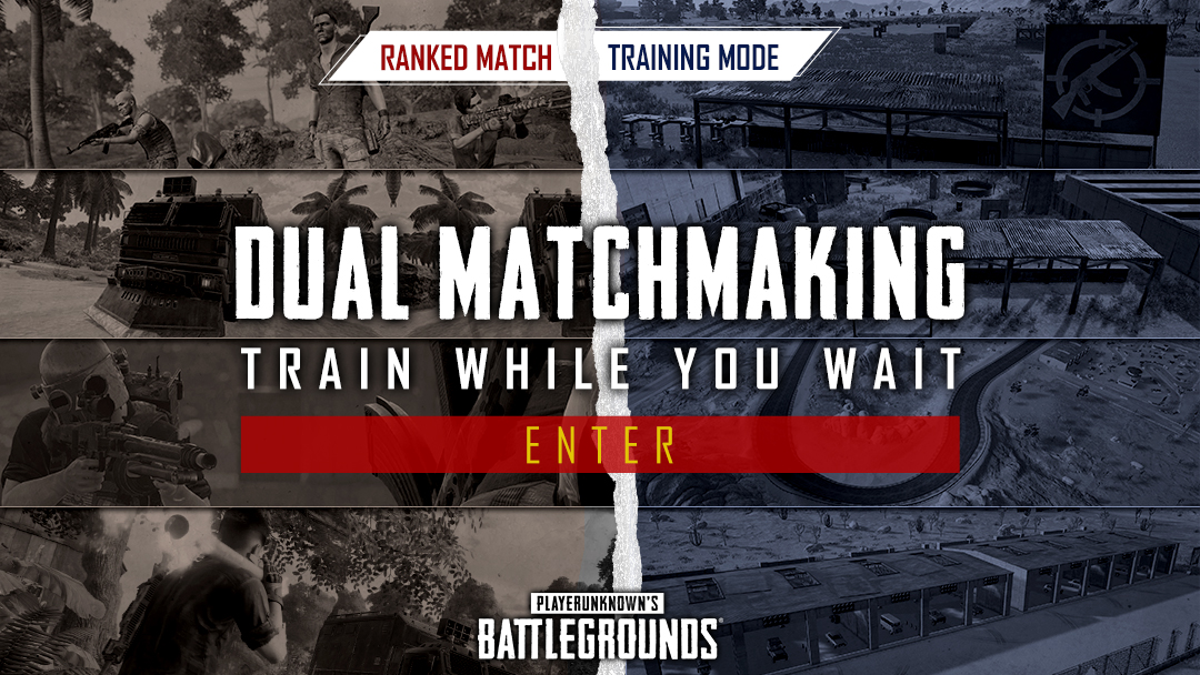 Pubg Europe With Update 8 3 You Can Now Enter Training Mode While Queuing For Ranked Matches With The New Dual Matchmaking Feature T Co G6vpjuc4o5