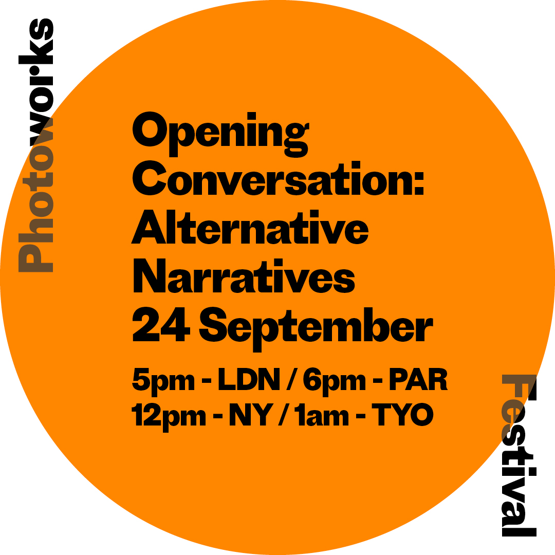 Join our curators and festival artists for opening conversations around our festival themes. In lieu of an opening IRL get together with us to mark the the opening of the first Photoworks Festival. RSVP here: qoo.ly/38abtb
