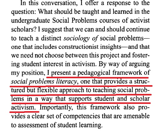 4/You see, the Scholar Activist does not even attempt to teach from neutral ground. They have an ideology, and use their classroom to train students to become activists on behalf of that ideology.Here Deborah Lowry suggests a way to teach that "supports student-activists":