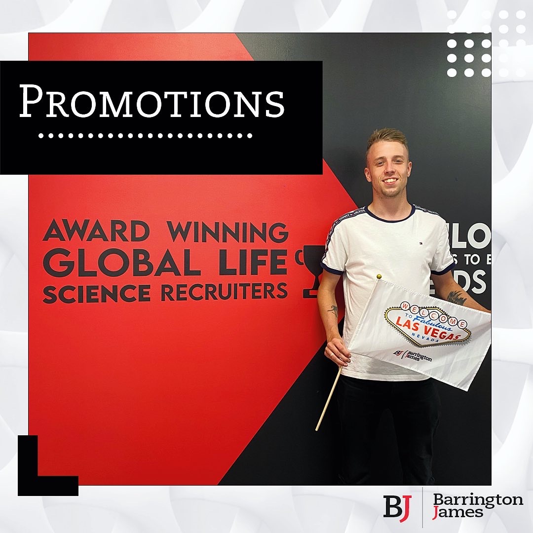 BarringtonJames's tweet photo. Promotion Alert ‼️
•
•
A massive congratulations to Theo and  Patrick on both of their promotions to Senior Consultant this month! Keep smashing it guys! 
•
•
#lifeatbj #barringtonjames #lifesciences #recruitment #mondaymotivation #mondaymood #promotion https://t.co/GUhKvqKApV