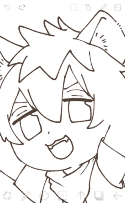 気がつくとラを描いている 