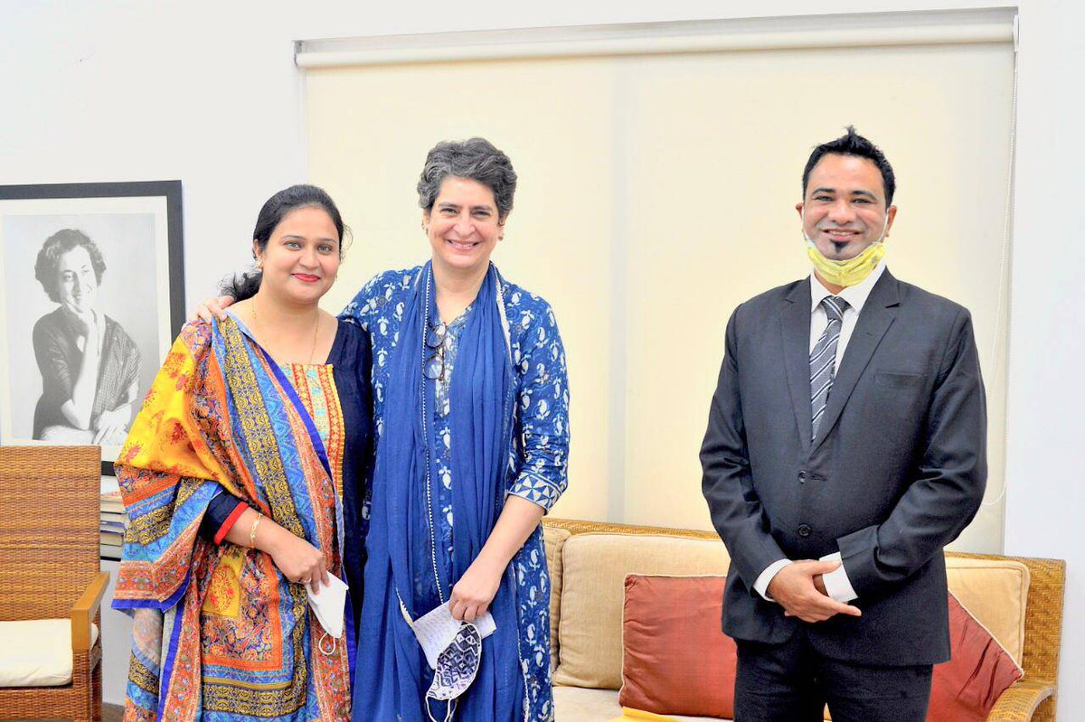 Congress GS Smt @priyankagandhi  met Dr #KafeelKhan and his family today