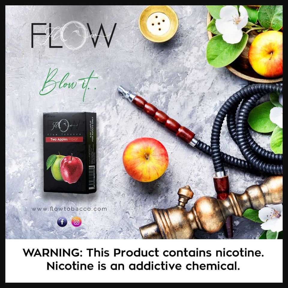flowtobacco's tweet photo. Enjoy the true essence of #apple flavor as you blow with the flow of #hookah#hookahclub #twelveskip #AppleMix #TwoApple #Blueberry #Blueberrymint #hookahlounge #flowtobacco #flowblend #flowflavor #tarfree #flowexperience #narguileiras #narguile #hookahshisha #realhubblybubbly https://t.co/5NbthyIYwB