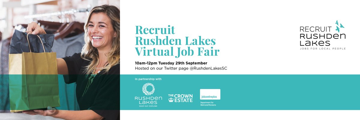 eVolveNorthants's tweet photo. We will be taking part in @RushdenLakesSC
Virtual Job Fair Tuesday 29th September 10am till 12pm
You can join in the event here #recruitrushden

Click link https://t.co/2iKvGrid7e 

#Northamptonshire #virtualjobfair #Careersadvice #Rushdenjobs #CV 

https://t.co/ynfenUksel