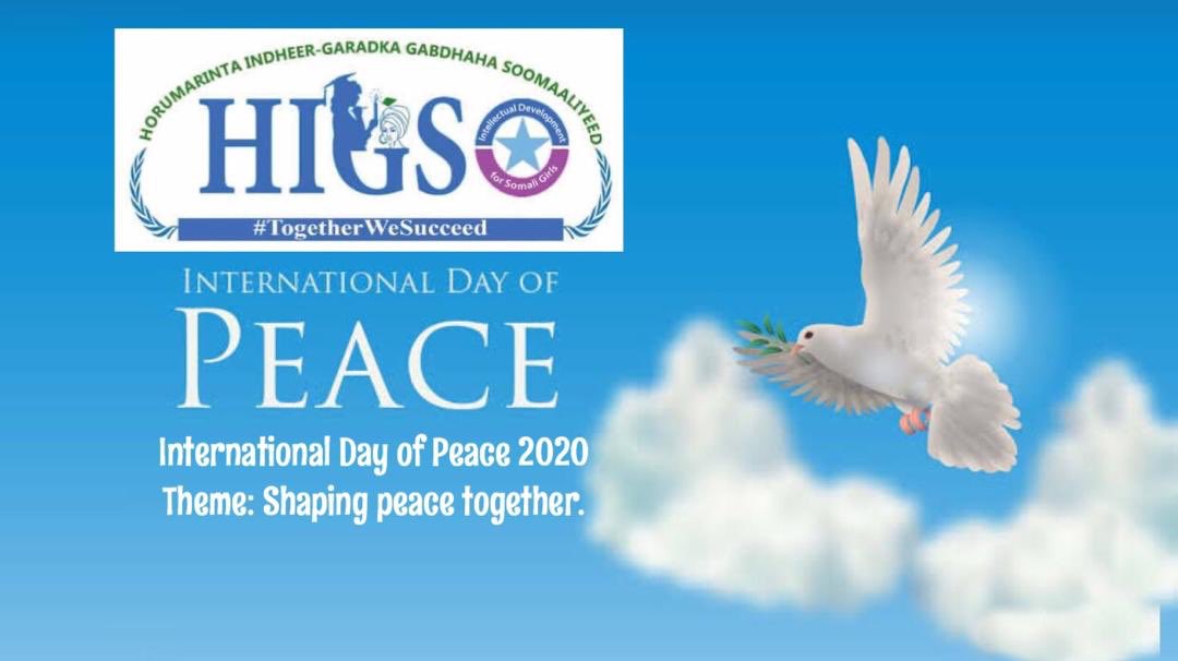 HigsoOrg's tweet photo. As we mark the international day of peace 2020 we celebrate this day by spiritually wishing an eternal peace for our country. 
#HIGSO is very much passionate about peace building and proud of celebrating this day. https://t.co/c6S2EkoI4s