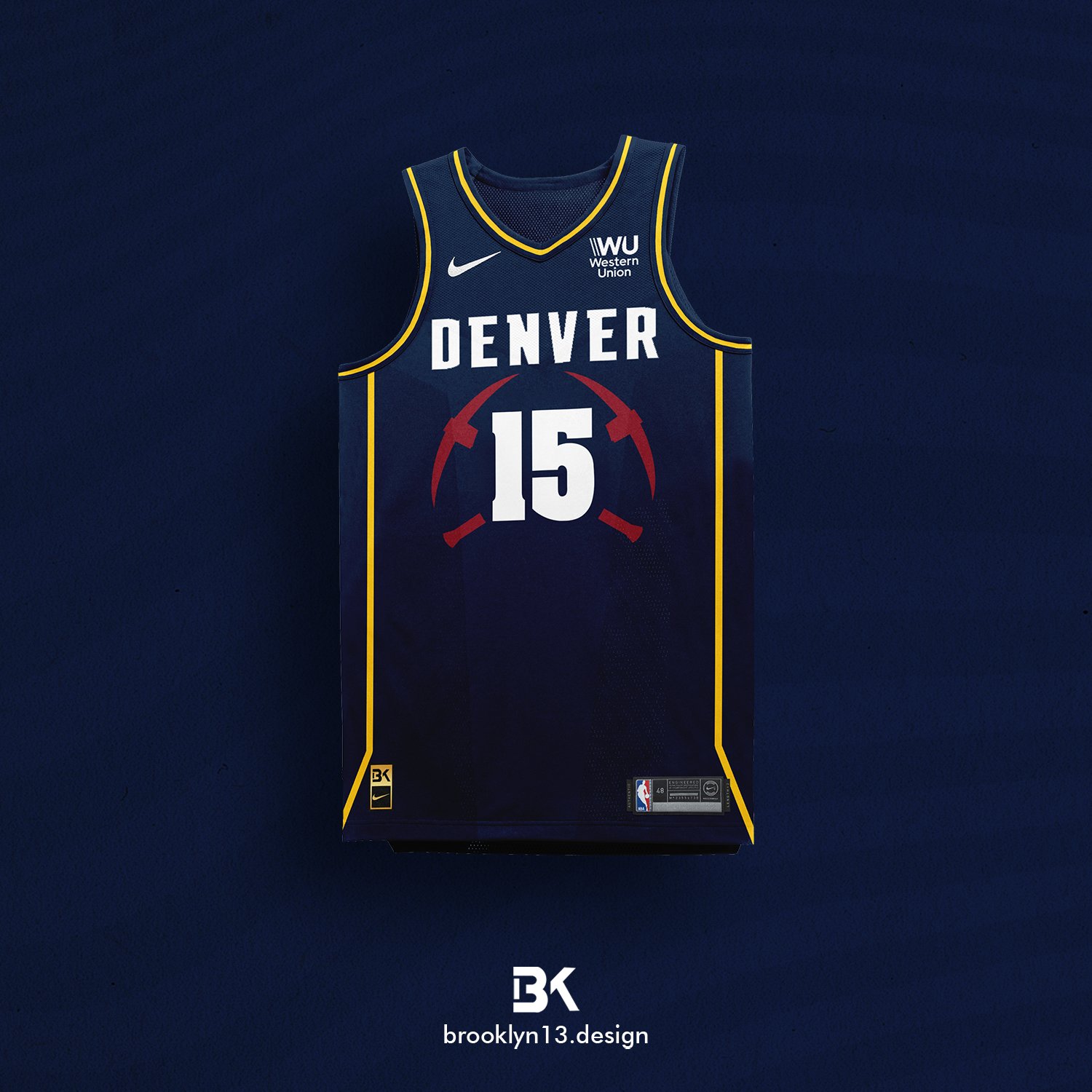 Concept jersey Nike NBA x Denver Nuggets on Behance  Basketball t shirt  designs, Basketball uniforms design, Chicago bulls