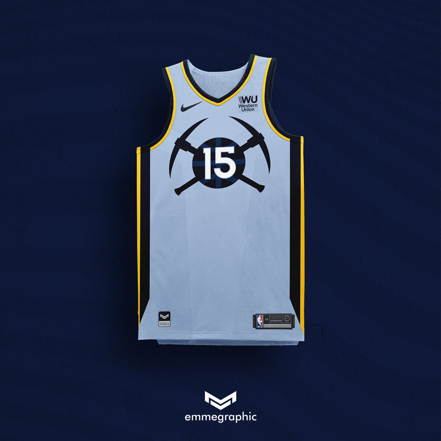 Denver Nuggets jersey concepts. (Via Djossuppah Art) on twitter. : r/ denvernuggets