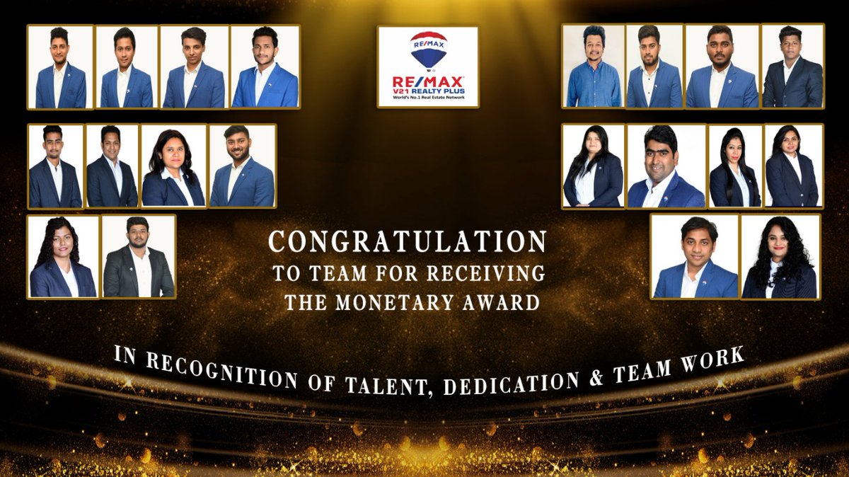 v21realtyplus's tweet photo. Battling the pandemic and on the same time fighting with what restricts us, our V21 team members have showcased great dedication and efforts in their work by winning monetary awards in line with the same.

#teamwork #teamparticipation #achievement #teamv21 #remaxv21 #remaxindia https://t.co/YbdovB114y