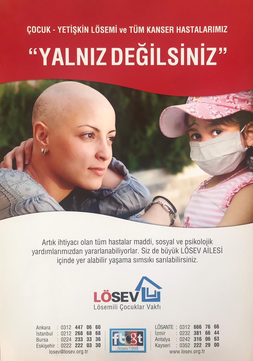 "YALNIZ DEĞİLSİNİZ"
<a href="/losev1998/">LÖSEV</a> @losev_online